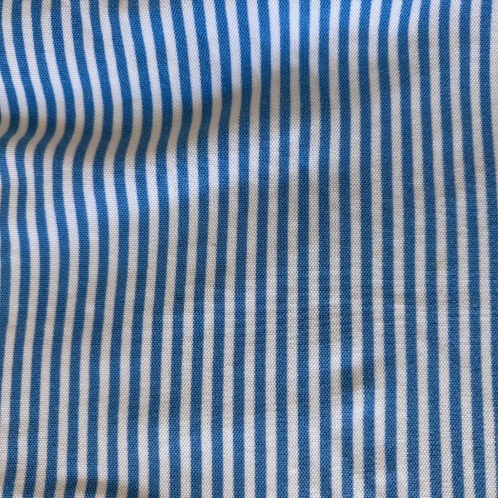 Polo Ralph Lauren Blue Striped Short Sleeve Distressed Polo Shirt Size‎ M